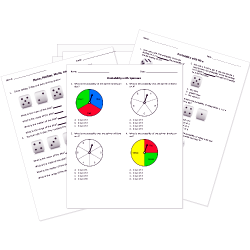Statistics and Probability Tests and Worksheets for Printable or Online