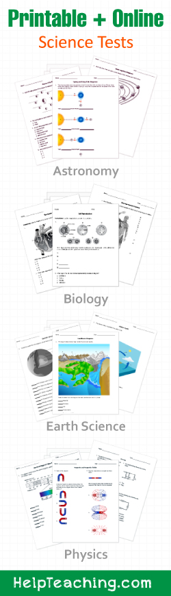 Printable/Online Science Worksheets and Activities - K-12 Biology