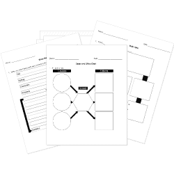 Four Square Writing Method - Free Printable Template Worksheet